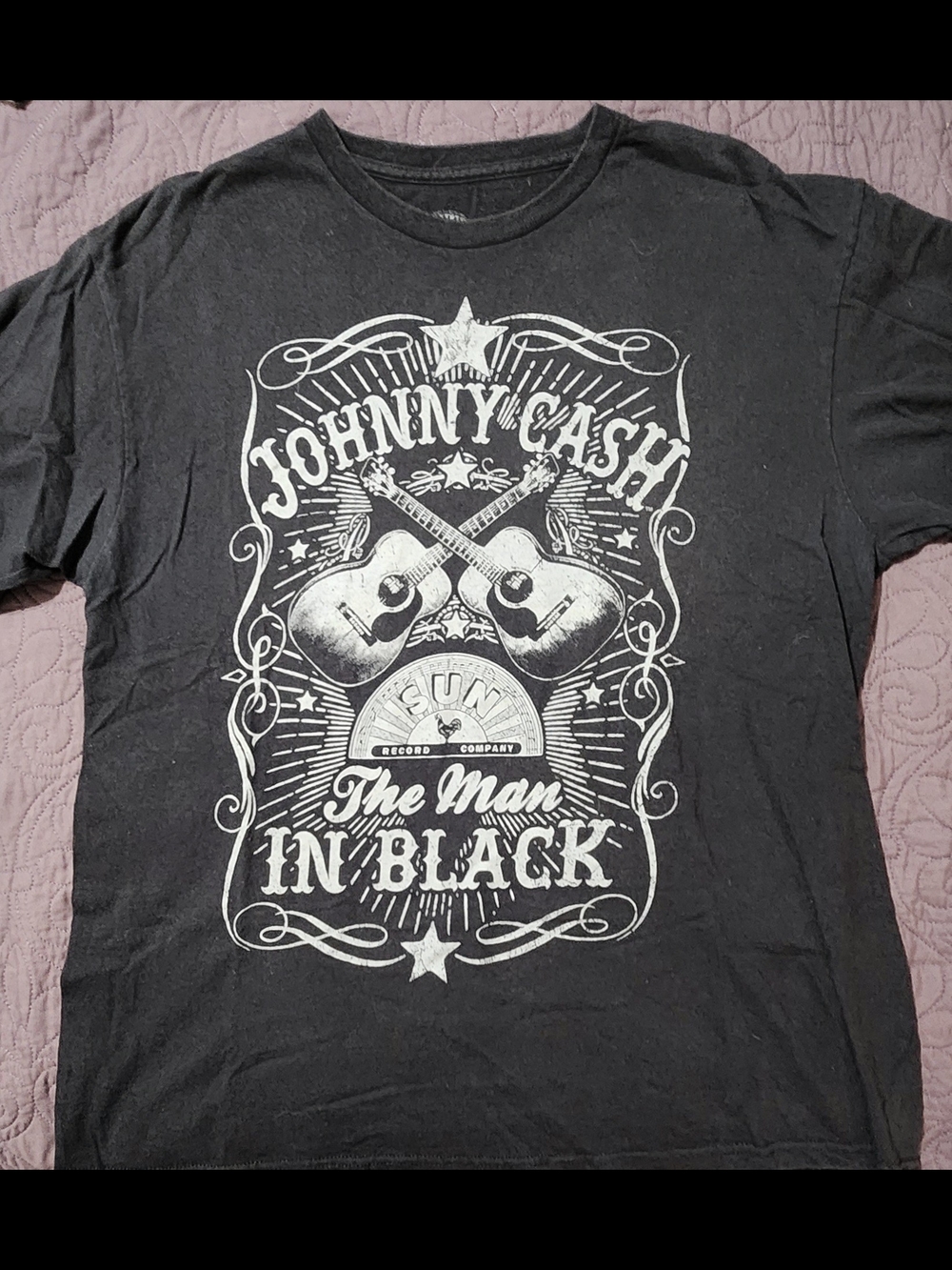Johnny Cash Black Graphic T-Shirt - The Man In Black